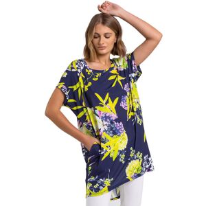 Roman Womens Floral Print Pocket Tunic Top - Yellow - Size 10 Uk Roman Womens Floral Print Pocket Tunic Top - Yellow - Size 10 Uk