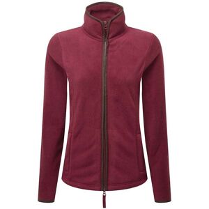 Premier Womens/ladies Artisan Contrast Trim Fleece Jacket (Burgundy/brown) - Size Small Premier Womens/ladies Artisan Contrast Trim Fleece Jacket (Burgundy/brown) - Size Small