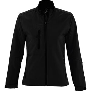 Sols Womens/ladies Roxy Soft Shell Jacket (Breathable, Windproof And Water Resistant) (Black) - Size Large Sols Womens/ladies Roxy Soft Shell Jacket (Breathable, Windproof And Water Resistant) (Black) - Size Large