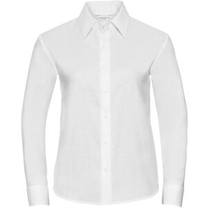 Russell Athletic Collection Womens/ladies Oxford Easy-Care Long-Sleeved Shirt (White) - Size X-Small Russell Athletic Collection Womens/ladies Oxford Easy-Care Long-Sleeved Shirt (White) - Size X-Small