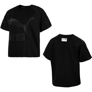 Puma Downtown Structured Womens Tee T-Shirt Top Black 576728 01 A60e Cotton - Size 8 Uk Puma Downtown Structured Womens Tee T-Shirt Top Black 576728 01 A60e Cotton - Size 8 Uk