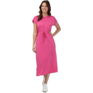 Only Womens May Life Jersey Midi Dress In Raspberry - Red Cotton - Size 8 Uk Only Womens May Life Jersey Midi Dress In Raspberry - Red Cotton - Size 8 Uk