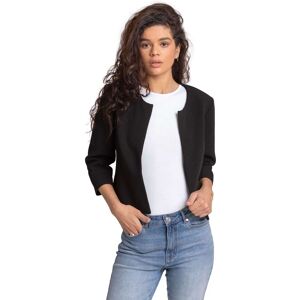 Roman Womens Cropped Bolero Tailored Jaquard Jacket Wedding Shrug Fitted Blazer - Black - Size 18 Uk Roman Womens Cropped Bolero Tailored Jaquard Jacket Wedding Shrug Fitted Blazer - Black - Size 18 Uk