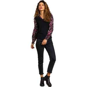 Roman Womens Floral Print Sweater Vest Long Sleeve Top - Black - Size 18 Uk Roman Womens Floral Print Sweater Vest Long Sleeve Top - Black - Size 18 Uk