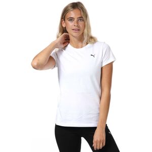 Puma Womens Essentials Small Logo T-Shirt In White Cotton - Size 8 Uk Puma Womens Essentials Small Logo T-Shirt In White Cotton - Size 8 Uk