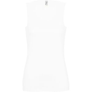 Sols Womens/ladies Jane Sleeveless Tank / Vest Top (White) Cotton - Size Large Sols Womens/ladies Jane Sleeveless Tank / Vest Top (White) Cotton - Size Large