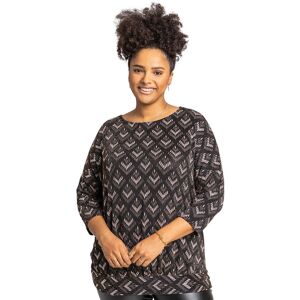 Roman Curve Womens Glitter Print Blouson Top - Bronze Faux Leather - Size Uk 30-32 Roman Curve Womens Glitter Print Blouson Top - Bronze Faux Leather - Size Uk 30-32