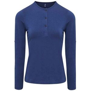 Premier Womens/ladies Long John Plain Roll Sleeve T-Shirt (Indigo Denim) - Indigo Blue - Size 14 Uk Premier Womens/ladies Long John Plain Roll Sleeve T-Shirt (Indigo Denim) - Indigo Blue - Size 14 Uk