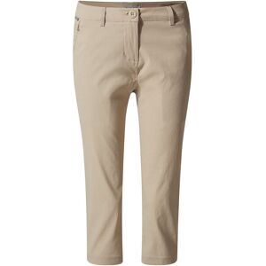 Craghoppers Womens Kiwi Pro II Cropped Trousers - Desert Sand - UPF 40+ Craghoppers Womens Kiwi Pro II Cropped Trousers - Desert Sand - UPF 40+