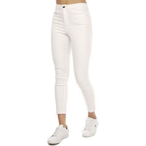 Vero Moda Womens Sophia High Waist Skinny Jeans In White Cotton - Size 12 Short Vero Moda Womens Sophia High Waist Skinny Jeans In White Cotton - Size 12 Short