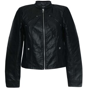 Vero Moda Womens Favodona Faux Leather Jacket In Black - Size 10 Uk Vero Moda Womens Favodona Faux Leather Jacket In Black - Size 10 Uk