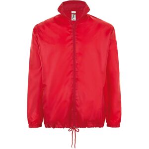 Sols Unisex Shift Showerproof Windbreaker Jacket (Red) - Size Large Sols Unisex Shift Showerproof Windbreaker Jacket (Red) - Size Large