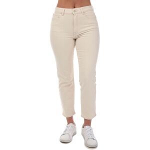 Only Womens Emily Straight Fit High Waist Jeans In White Cotton - Size 26 Regular Only Womens Emily Straight Fit High Waist Jeans In White Cotton - Size 26 Regular