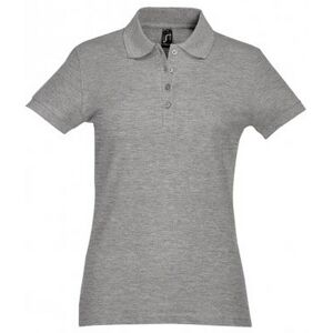 Sols Womens/ladies Passion Pique Short Sleeve Polo Shirt (Grey Marl) Cotton - Size X-Large Sols Womens/ladies Passion Pique Short Sleeve Polo Shirt (Grey Marl) Cotton - Size X-Large