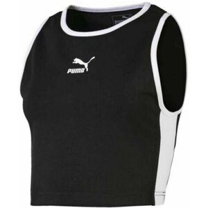 Puma Crew Neck Classic Fit Sleeveless Black Womens Crop Top 579929 01 Cotton - Size Medium Puma Crew Neck Classic Fit Sleeveless Black Womens Crop Top 579929 01 Cotton - Size Medium