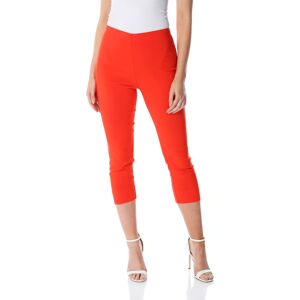 Roman Womens Cropped Stretch Trouser - Orange Viscose - Size 20 Uk Roman Womens Cropped Stretch Trouser - Orange Viscose - Size 20 Uk