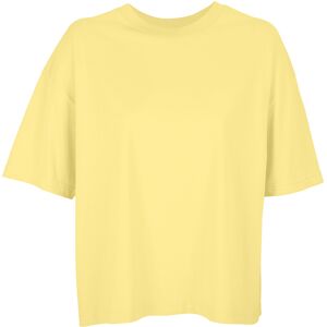 Sols Womens/ladies Boxy Organic Oversized T-Shirt (Light Yellow) - Size Medium Sols Womens/ladies Boxy Organic Oversized T-Shirt (Light Yellow) - Size Medium