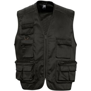 Sols Wild Unisex Full Zip Waistcoat Bodywarmer Jacket (Black) - Size Large Sols Wild Unisex Full Zip Waistcoat Bodywarmer Jacket (Black) - Size Large