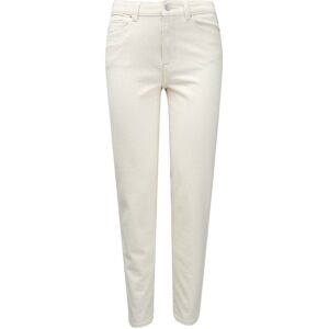 Only Womens Emily Straight Fit High Waist Jeans In Ecru - Cream Cotton - Size 28 Regular Only Womens Emily Straight Fit High Waist Jeans In Ecru - Cream Cotton - Size 28 Regular