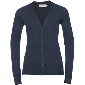 Russell Athletic Collection Ladies/womens V-Neck Knitted Cardigan (French Navy) - Navy/blue - Size 3xl Russell Athletic Collection Ladies/womens V-Neck Knitted Cardigan (French Navy) - Navy/blue - Size 3xl