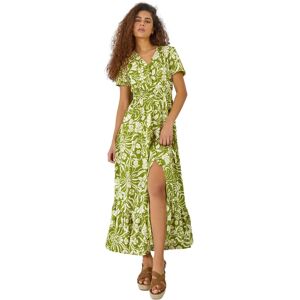 Roman Womens Floral Print Button Detail Maxi Dress - Green - Size 20 Uk Roman Womens Floral Print Button Detail Maxi Dress - Green - Size 20 Uk