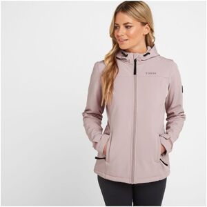 Tog24 Keld Womens Softshell Hoodie Dusky Pink - Size 14 Uk