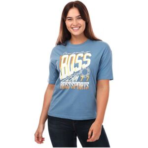 Hugo Boss Womenss Sport T-Shirt In Blue Cotton - Size X-Small