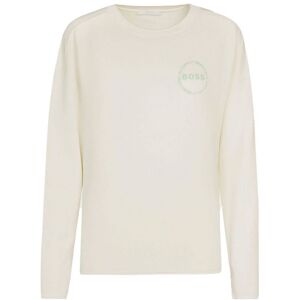 Boss Womenss Hugo Elina Active Sweatshirt In White - Cream Viscose - Size X-Small