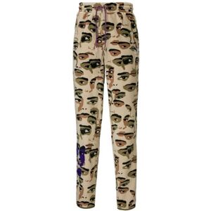 Puma Childrens Unisex X Kidsuper Studios Brown Women Stretch Wst Fleeve Aop Track Pants 530403 96 - Size Medium