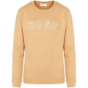 Boss Womenss Hugo Esety Crew Neck Sweatshirt In Brown Cotton - Size X-Small