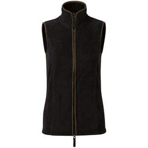 Premier Womens/ladies Artisan Fleece Gilet (Black/brown) - Size Large Premier Womens/ladies Artisan Fleece Gilet (Black/brown) - Size Large