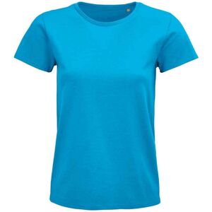 Sols Womens/ladies Pioneer Organic T-Shirt (Aqua) - Blue Cotton - Size Medium Sols Womens/ladies Pioneer Organic T-Shirt (Aqua) - Blue Cotton - Size Medium