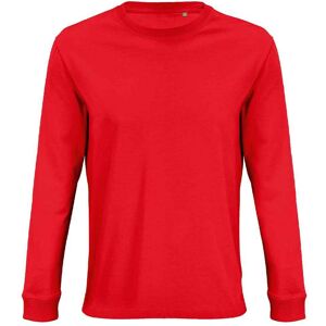 Sols Unisex Adult Pioneer Organic Cotton Long-Sleeved T-Shirt (Bright Red) - Size 2xl Sols Unisex Adult Pioneer Organic Cotton Long-Sleeved T-Shirt (Bright Red) - Size 2xl