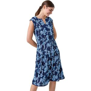 Roman Navy Floral Print Tiered Woven Dress - Dress Roman Navy Floral Print Tiered Woven Dress - Dress
