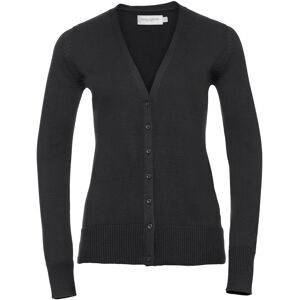 Russell Athletic Collection Ladies/womens V-Neck Knitted Cardigan (Black) - Size 3xl Russell Athletic Collection Ladies/womens V-Neck Knitted Cardigan (Black) - Size 3xl