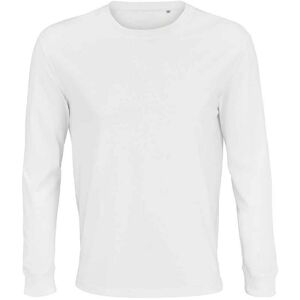 Sols Unisex Adult Pioneer Organic Cotton Long-Sleeved T-Shirt (White) - Size Small Sols Unisex Adult Pioneer Organic Cotton Long-Sleeved T-Shirt (White) - Size Small