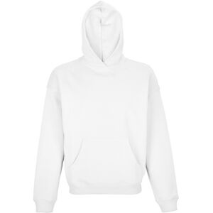 Sols Unisex Adult Connor Organic Oversized Hoodie (White) Cotton - Size Medium Sols Unisex Adult Connor Organic Oversized Hoodie (White) Cotton - Size Medium