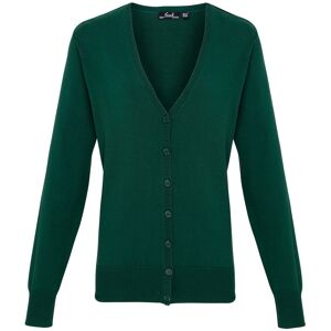 Premier Womens/ladies Button Through Long Sleeve V-Neck Knitted Cardigan (Bottle) - Green - Size 20 Uk Premier Womens/ladies Button Through Long Sleeve V-Neck Knitted Cardigan (Bottle) - Green - Size 20 Uk
