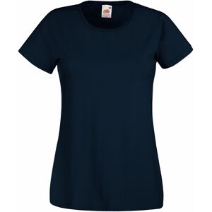 Fruit Of The Loom Ladies/womens Lady-Fit Valueweight Short Sleeve T-Shirt (Pack Of 5) (Deep Navy) Cotton - Size X-Large Fruit Of The Loom Ladies/womens Lady-Fit Valueweight Short Sleeve T-Shirt (Pack Of 5) (Deep Navy) Cotton - Size X-Large