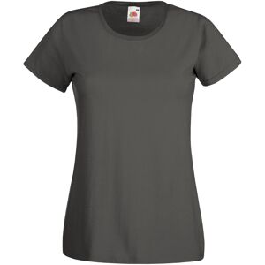 Fruit Of The Loom Ladies/womens Lady-Fit Valueweight Short Sleeve T-Shirt (Pack Of 5) (Light Graphite) - Multicolour Cotton - Size Large Fruit Of The Loom Ladies/womens Lady-Fit Valueweight Short Sleeve T-Shirt (Pack Of 5) (Light Graphite) - Multicolour Cotton - Size Large