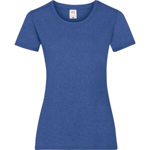 Fruit Of The Loom Ladies/womens Lady-Fit Valueweight Short Sleeve T-Shirt (Pack Of 5) (Retro Heather Royal) - Blue Cotton - Size Medium Fruit Of The Loom Ladies/womens Lady-Fit Valueweight Short Sleeve T-Shirt (Pack Of 5) (Retro Heather Royal) - Blue Cotton - Size Medium