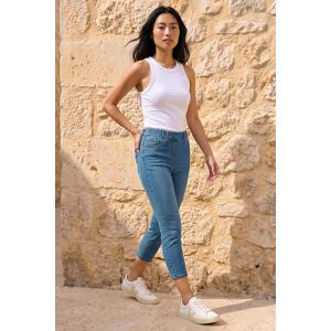Roman Petite Womens Stretch Crop Denim Jegging - Blue - Size 12 Uk Roman Petite Womens Stretch Crop Denim Jegging - Blue - Size 12 Uk