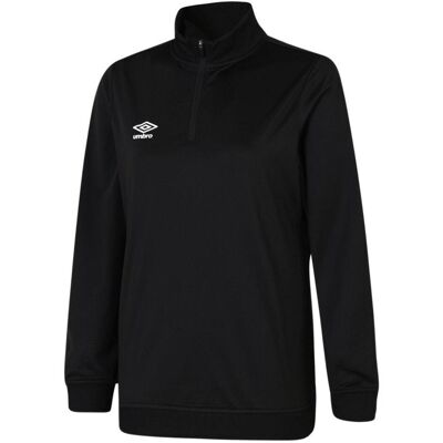 Umbro Womens/ladies Club Essential Half Zip Sweatshirt - Black XL Umbro Womens/ladies Club Essential Half Zip Sweatshirt - Black XL