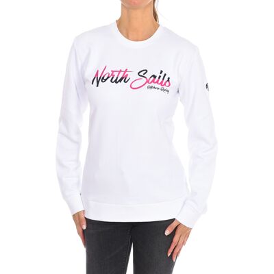 North Sails Womens Long-Sleeved Crew-Neck Sweatshirt - White - Small - Sweatshirt North Sails Womens Long-Sleeved Crew-Neck Sweatshirt - White - Small - Sweatshirt
