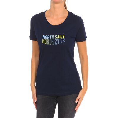 North Sails Womens Short Sleeve T-Shirt - Blue - Cotton - Women North Sails Womens Short Sleeve T-Shirt - Blue - Cotton - Women