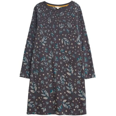 White Stuff Womens Fleur Jacquard Jersey Dress - Blue & Grey Multi Cotton - Size 10 Uk White Stuff Womens Fleur Jacquard Jersey Dress - Blue & Grey Multi Cotton - Size 10 Uk