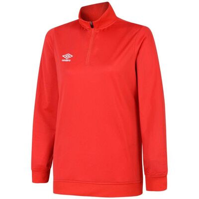 Umbro Womens/ladies Vermillion Half Zip Sweatshirt - Sweatshirt Umbro Womens/ladies Vermillion Half Zip Sweatshirt - Sweatshirt