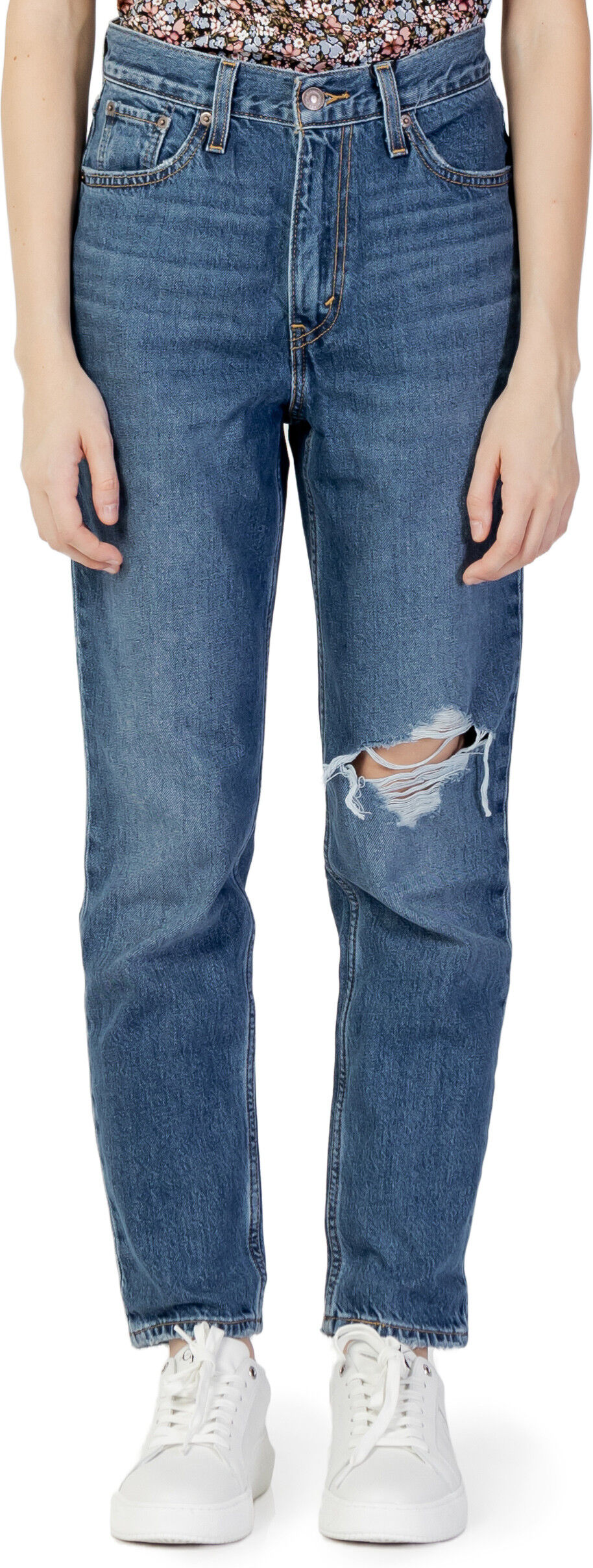 Levis Levi'S Womens Straight Jeans In Blue Cotton - Size 31w/30l