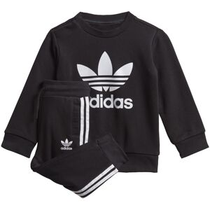 Adidas Originals Childrens Unisex Crew Sweatshirt Set - Black/white Cotton - Size 18-24m