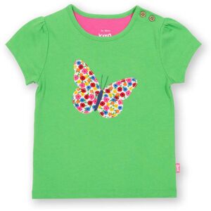 Kite Clothing Girls Butterfly T-Shirt - Green Cotton - Size 3-6m